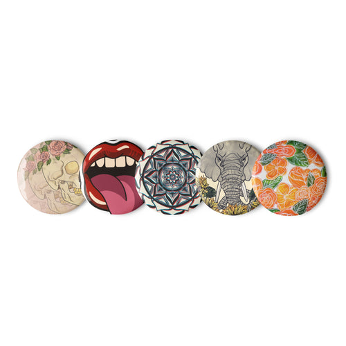 Set of Pin Buttons