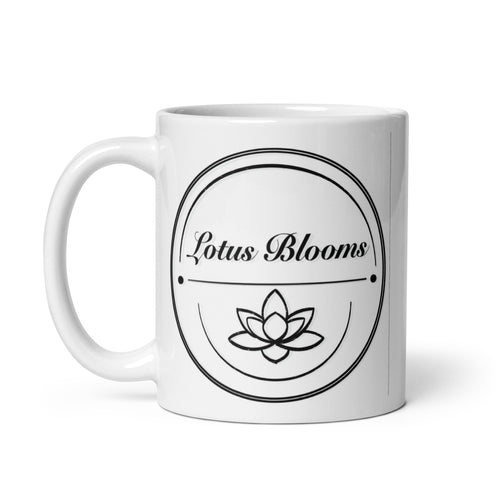 White glossy mug