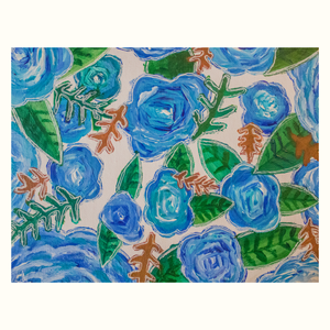 Blue Floral Prints