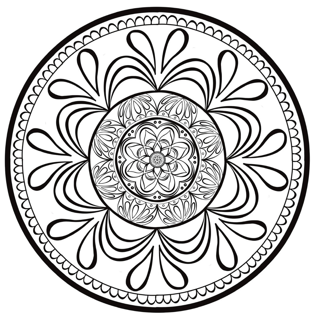 Lotus Blooms Colouring Pages